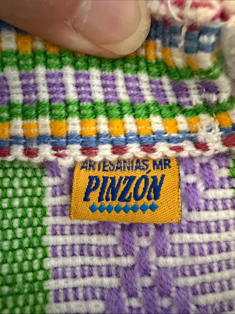 Multicolor Woven Drawstring Backpack - Picture 2 of 8